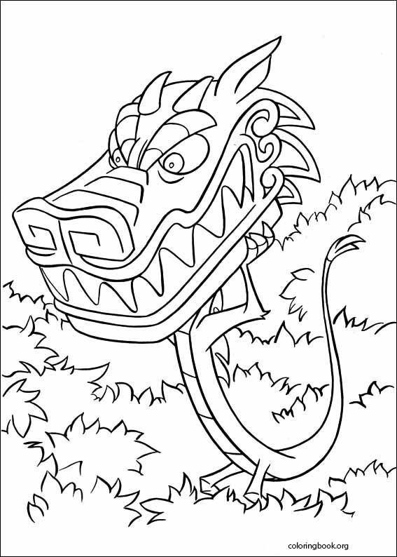 Mulan coloring page (016)
