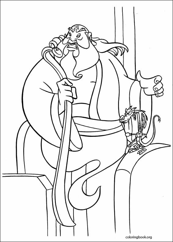 Mulan coloring page (017)