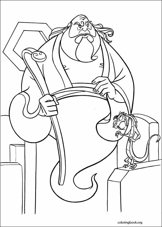 Mulan coloring page (019)