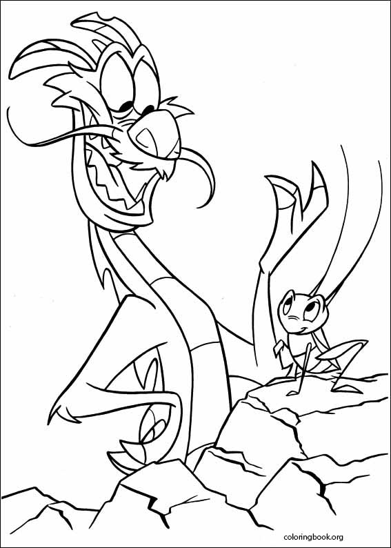 Mulan coloring page (020)