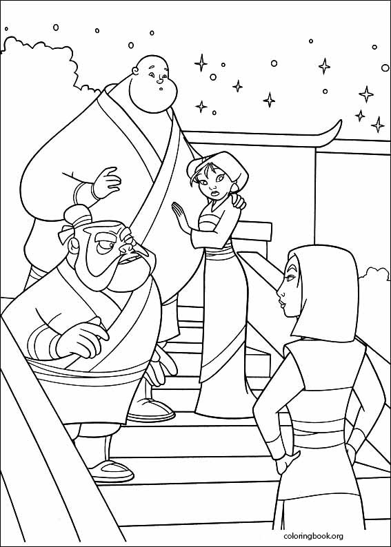 Mulan coloring page (022)