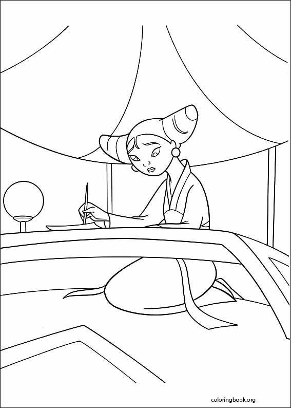 Mulan coloring page (026)