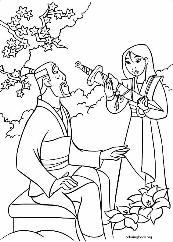 Mulan coloring page (028)