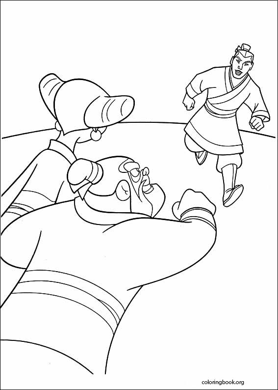 Mulan coloring page (034)