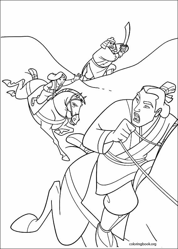 Mulan coloring page (035)