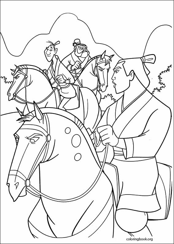 Mulan coloring page (036)