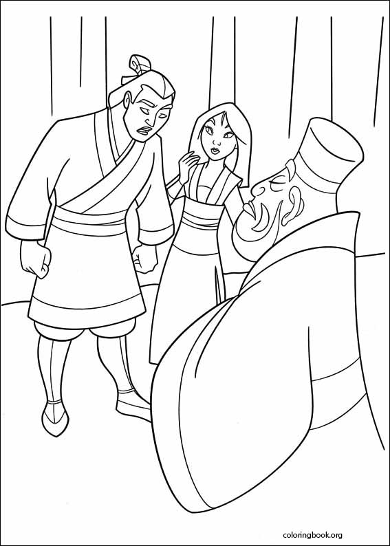 Mulan coloring page (039)