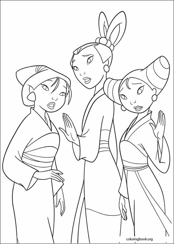 Mulan coloring page (040)