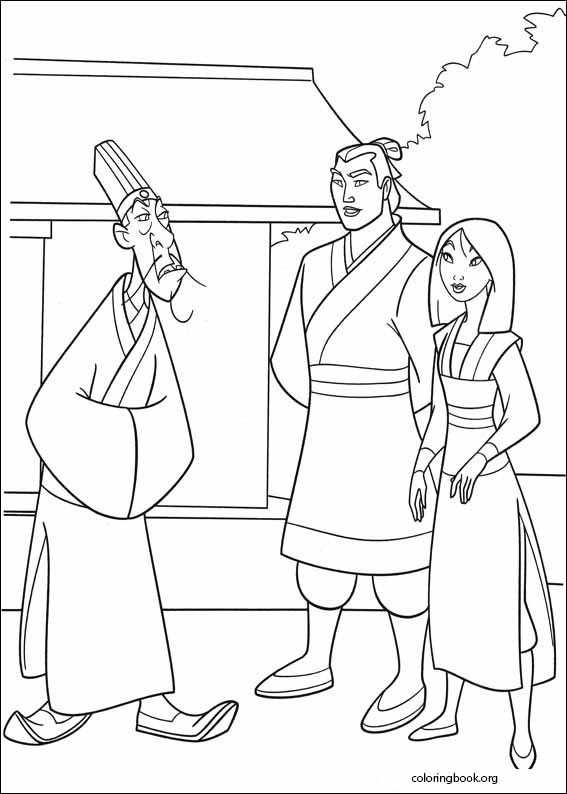 Mulan coloring page (041)