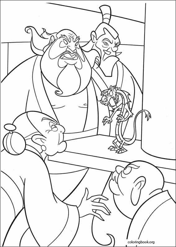 Mulan coloring page (044)