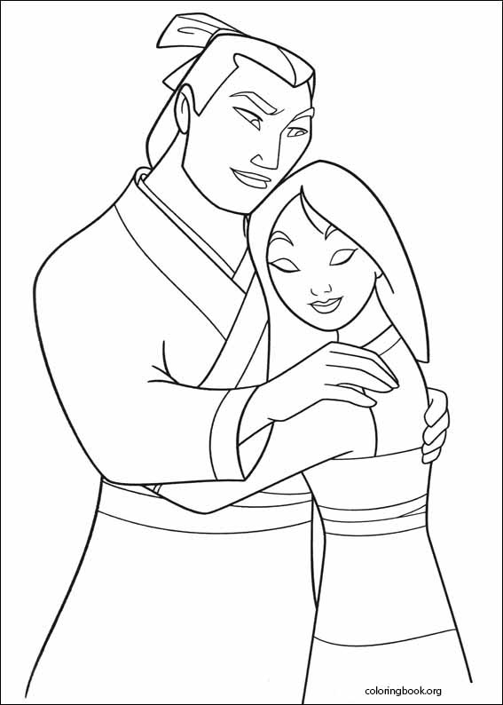 Mulan coloring page (051)