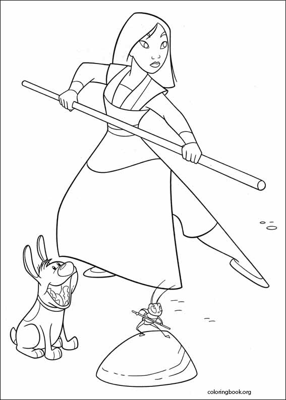 Mulan coloring page (053)