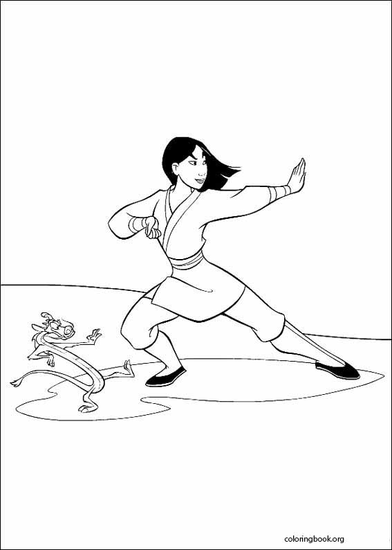 Mulan coloring page (055)