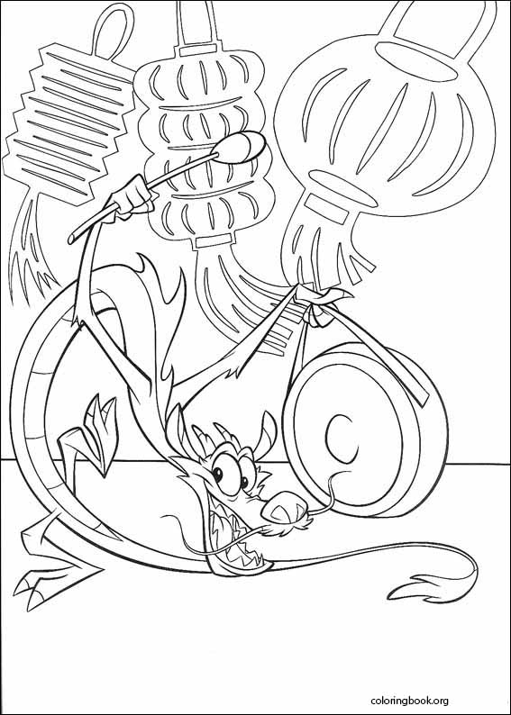 Mulan coloring page (068)
