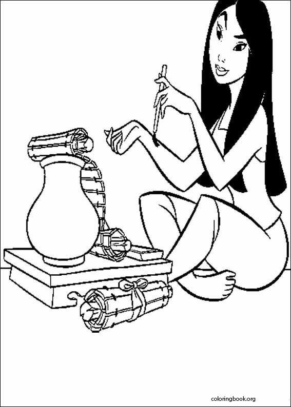 Mulan coloring page (073)