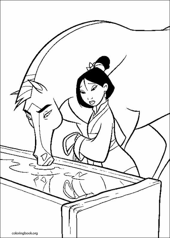 Mulan coloring page (076)