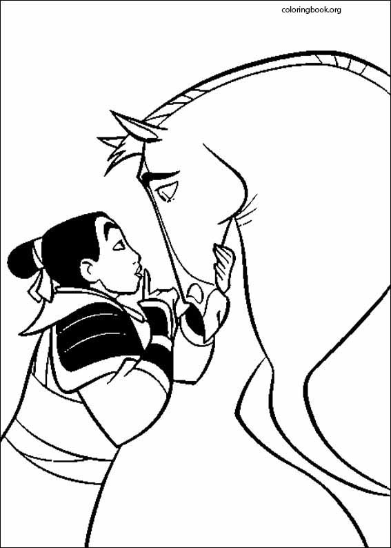 Mulan coloring page (079)