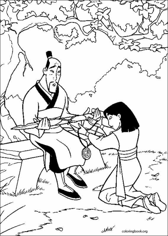 Mulan coloring page (083)