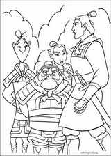 Mulan coloring page (001)