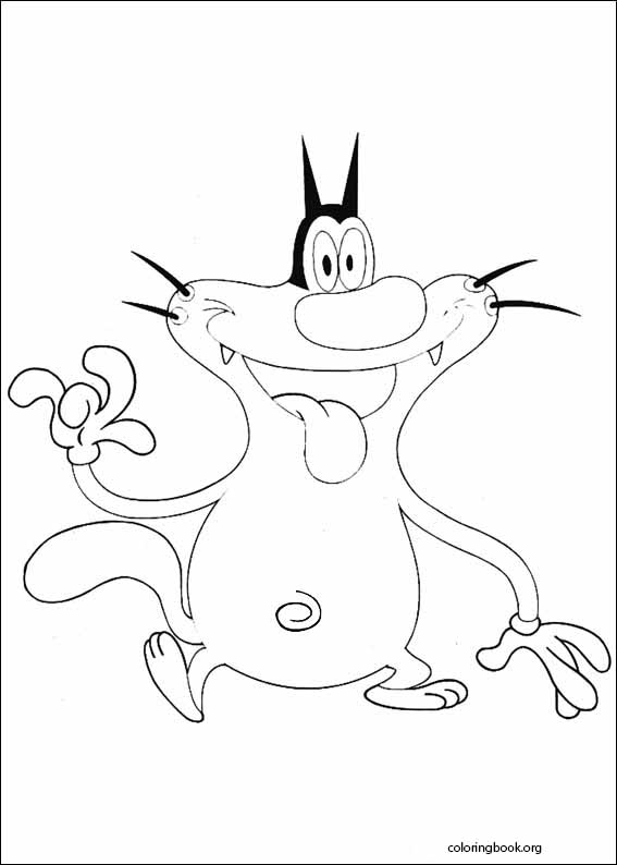 Oggy And The Cockroaches coloring page (003)