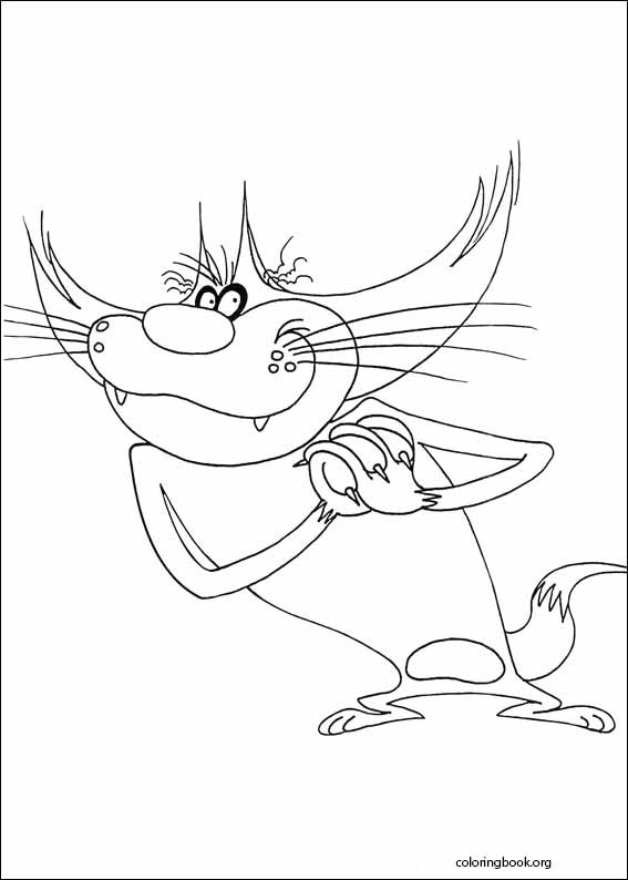 Oggy And The Cockroaches coloring page (007)