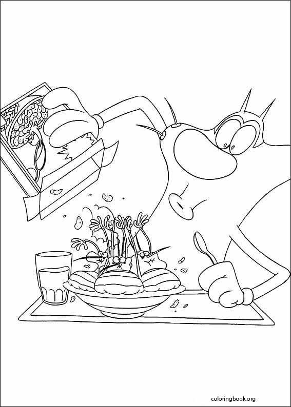 Oggy And The Cockroaches coloring page (017)