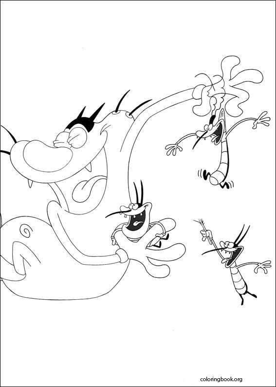 Oggy And The Cockroaches coloring page (021)