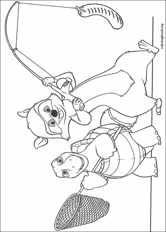 Over The Hedge coloring page (001)