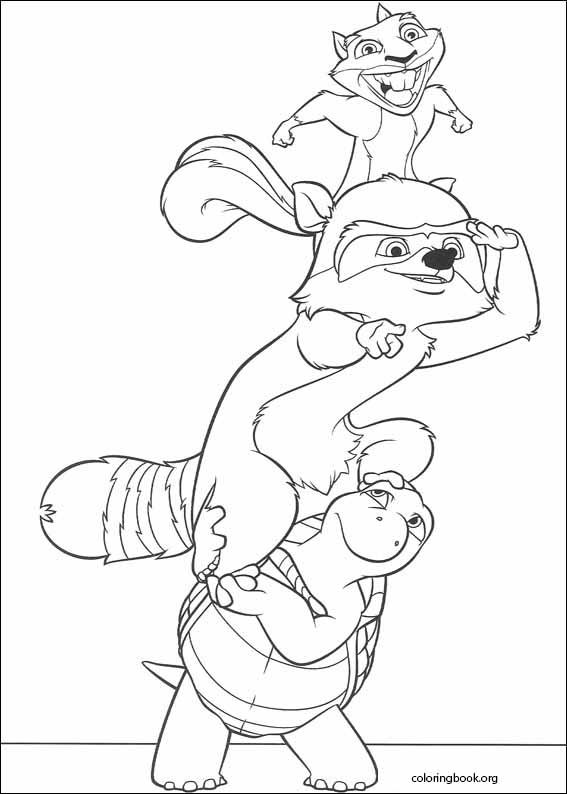 Over The Hedge coloring page (002)