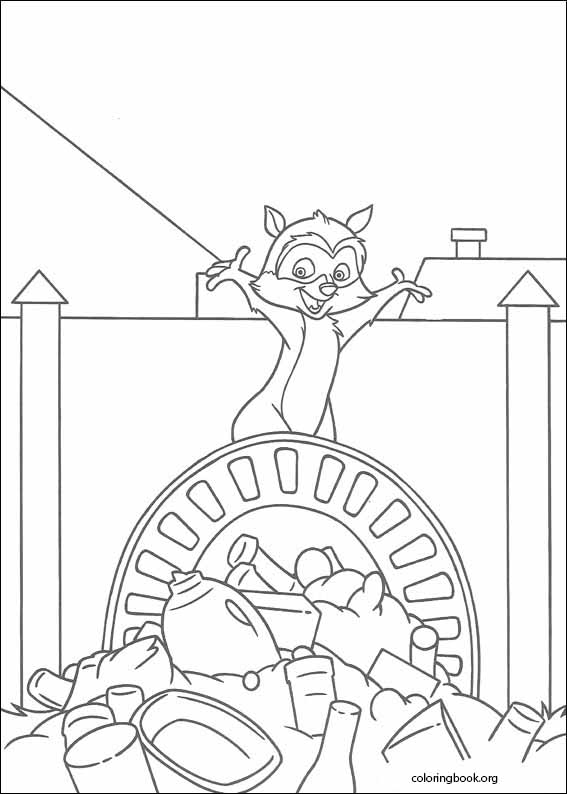 Over The Hedge coloring page (007)