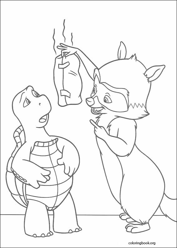 Over The Hedge coloring page (008)