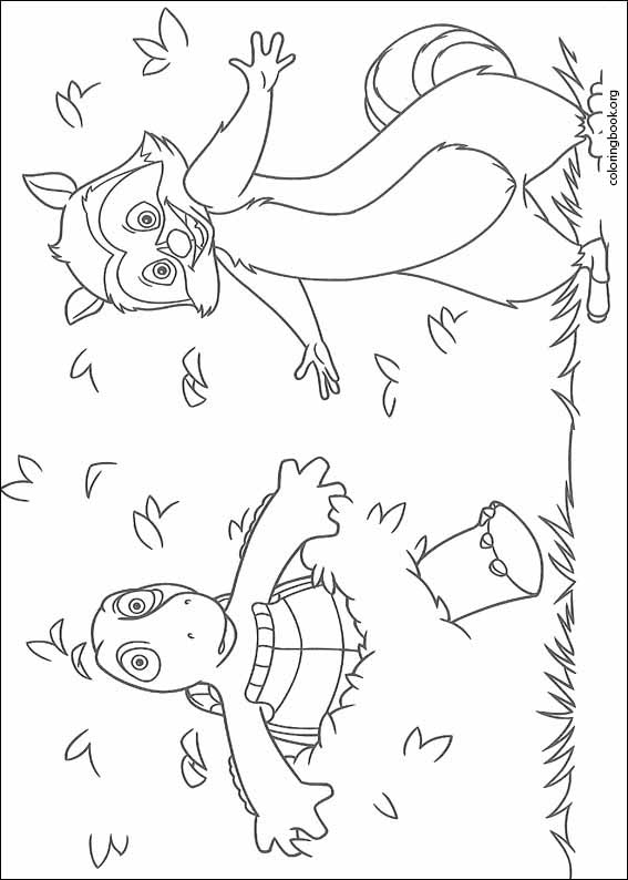 Over The Hedge coloring page (009)