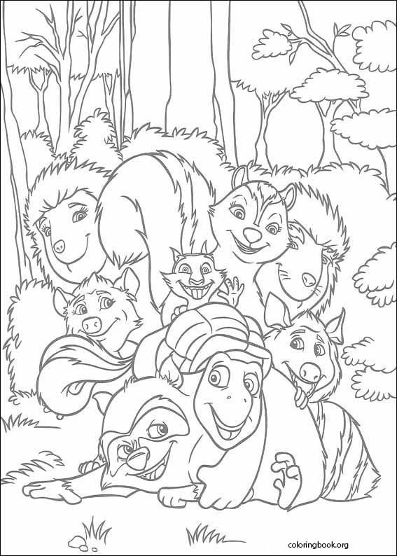 Over The Hedge coloring page (010)
