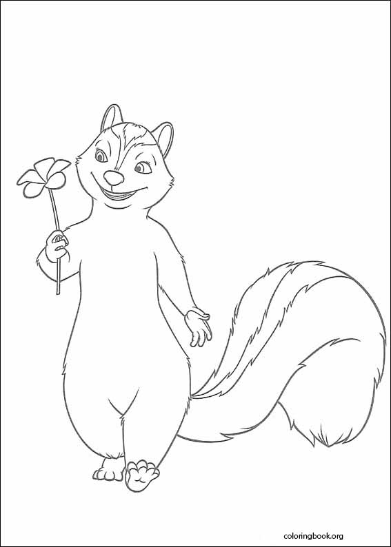 Over The Hedge coloring page (015)