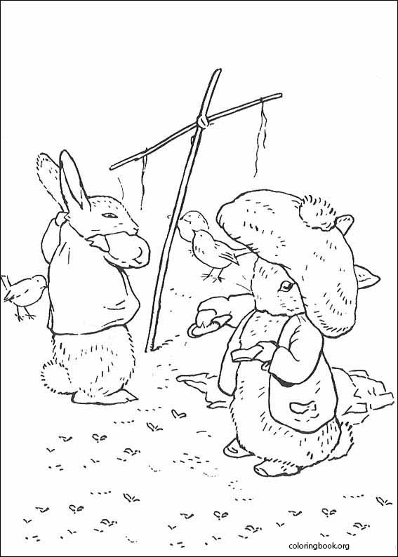 Peter Rabbit coloring page (001)