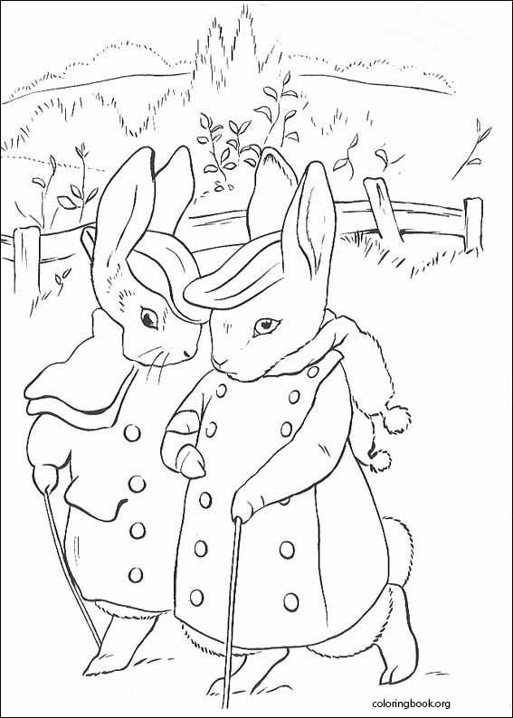 Peter Rabbit coloring page (002)