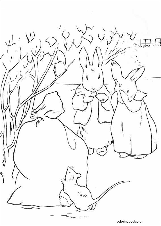 Peter Rabbit coloring page (004)