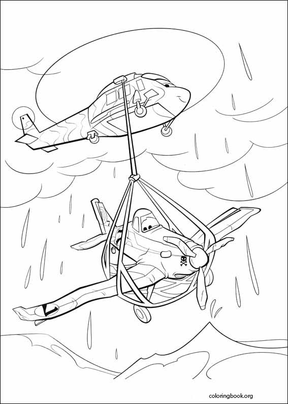 Planes coloring page (001)
