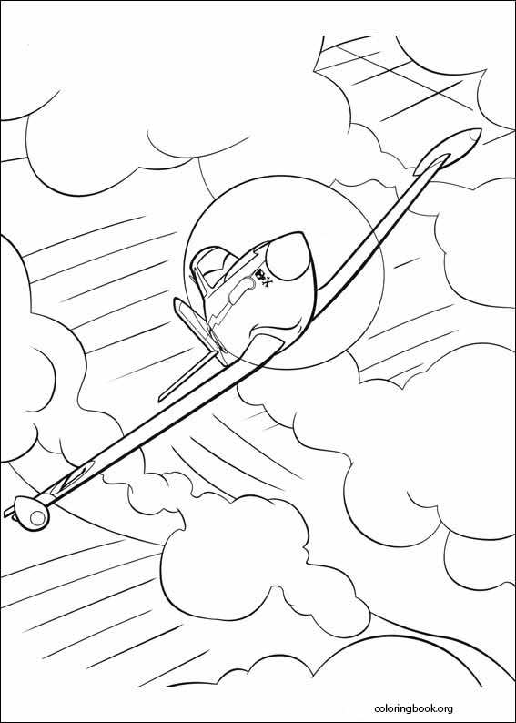 Planes coloring page (008)