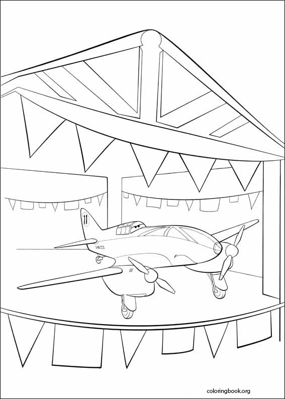 Planes coloring page (009)
