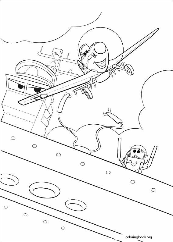 Planes coloring page (010)