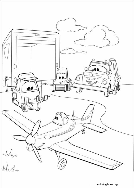 Planes coloring page (012)