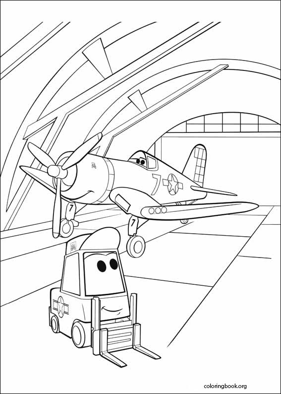 Planes coloring page (016)