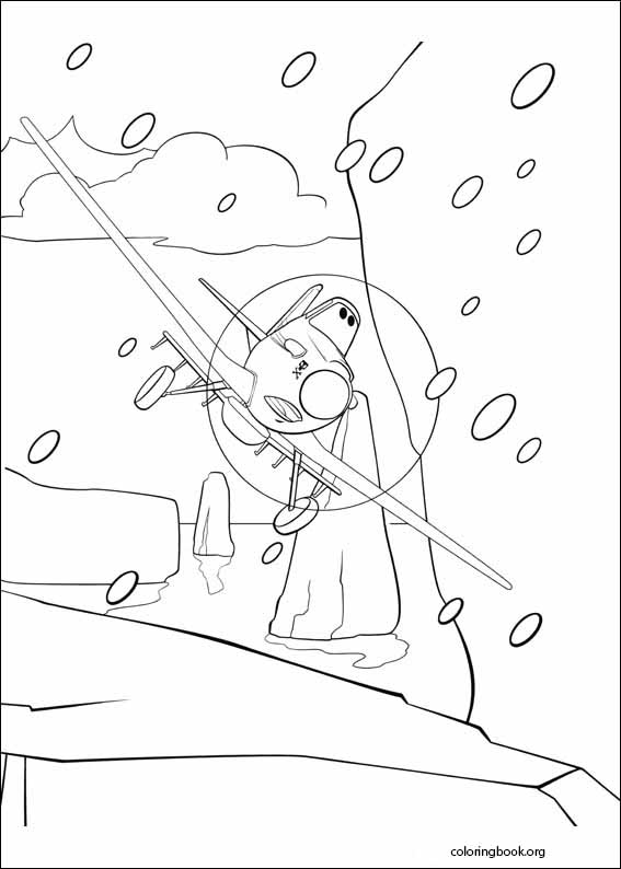 Planes coloring page (019)