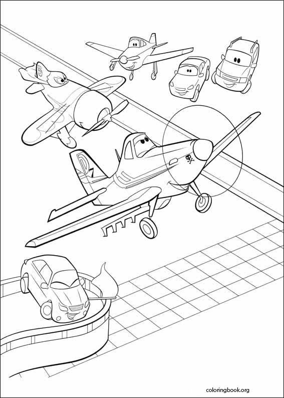 Planes coloring page (022)
