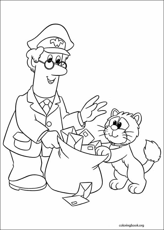 Postman Pat coloring page (001)