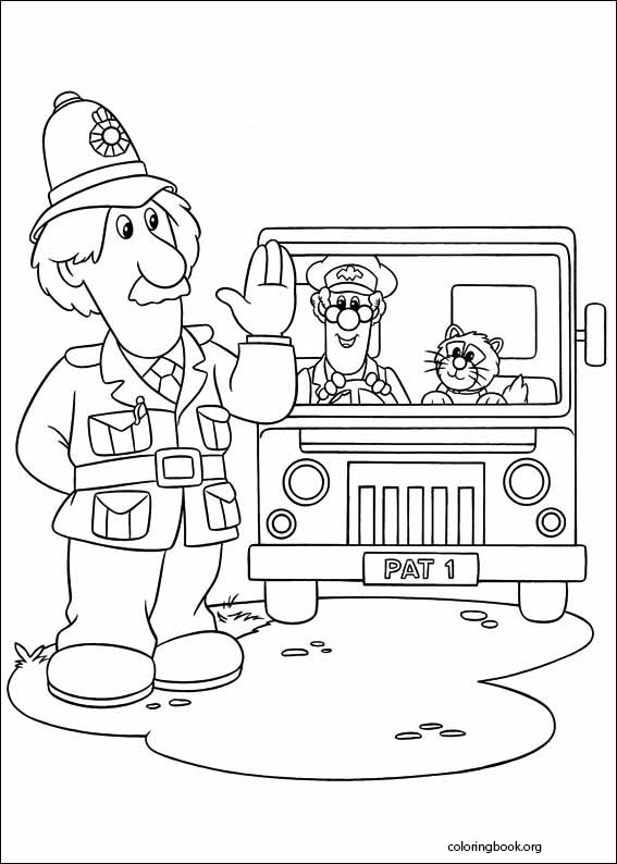 Postman Pat coloring page (004)
