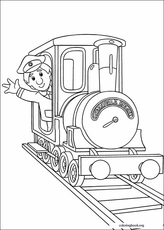 Postman Pat coloring page (010)