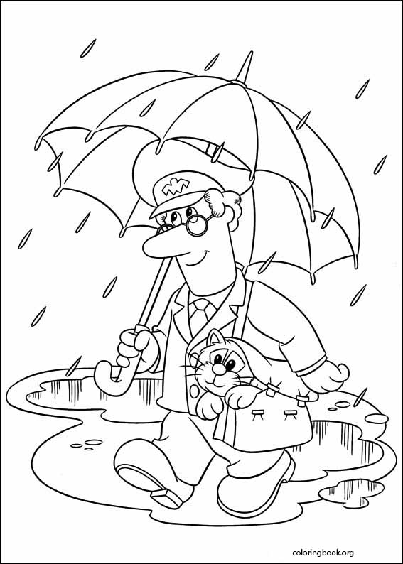 Postman Pat coloring page (017)