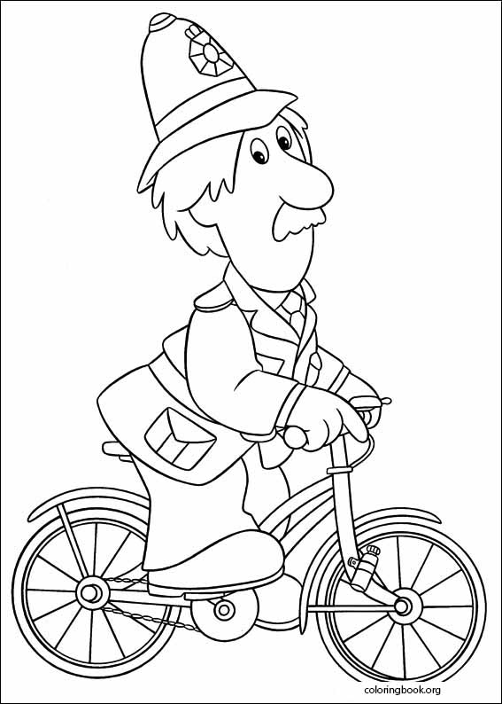 Postman Pat coloring page (018)